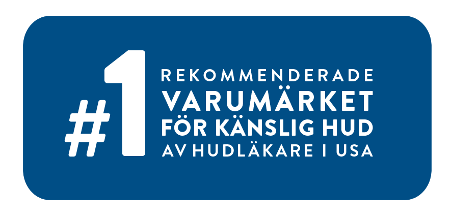 #1 rekommenderade varumärket för känslig hud av hudläkare i USA